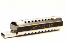 Personalized FlashHarp harmonica USB